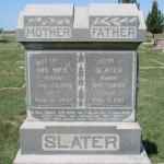John and Martha Pickett Slater Tombstone