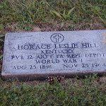 Horace Leslie Hill, son of Horace William Hill and Martha Lee (LaMaster) Hill