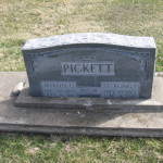 Sterling Price Pickett Tombstone