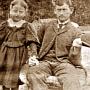 William Morgan Hill, son of Rodney Perry Hill, and his daughter, Neva Hill, daughter of his first wife, Amelia Coates.