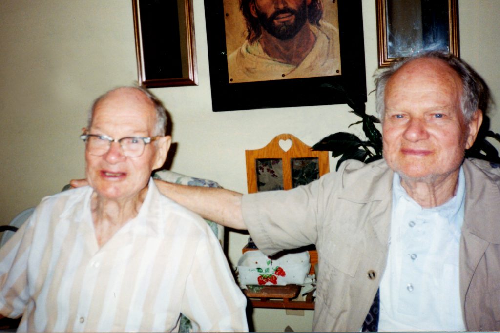 Raymond Julius Hill, Jr. (right) and Roland George Hill (left), sons of Raymond Julius Hill